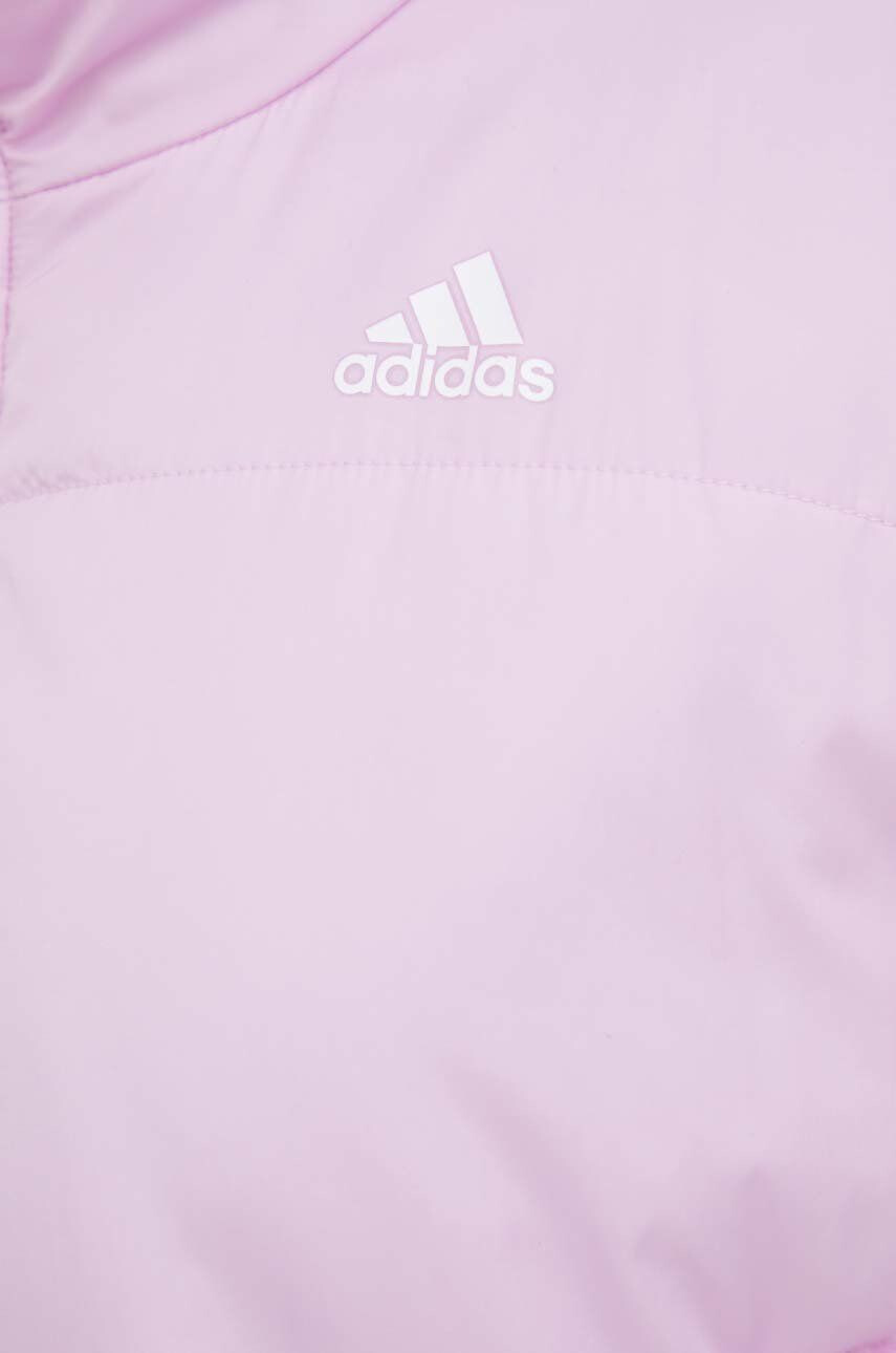 adidas geaca femei culoarea roz de iarna - Pled.ro