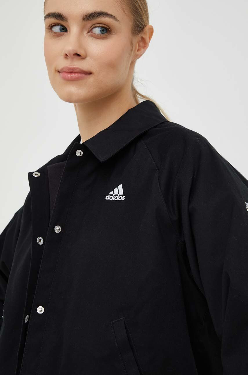 adidas geaca femei culoarea negru de tranzitie - Pled.ro