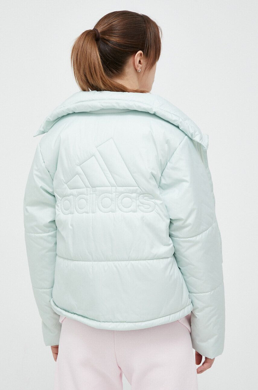 adidas geaca femei culoarea verde de tranzitie - Pled.ro