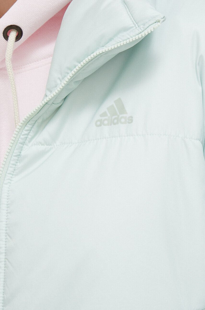 adidas geaca femei culoarea verde de tranzitie - Pled.ro