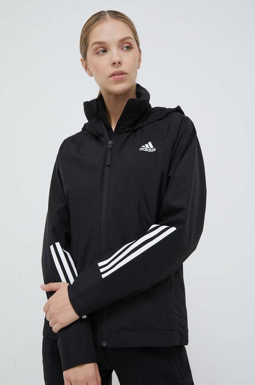 adidas geaca barbati culoarea negru de tranzitie - Pled.ro