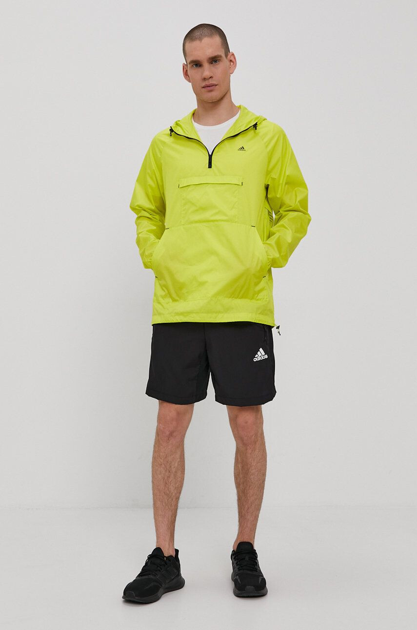 adidas Geacă GQ1198 bărbați culoarea verde de tranzitie - Pled.ro