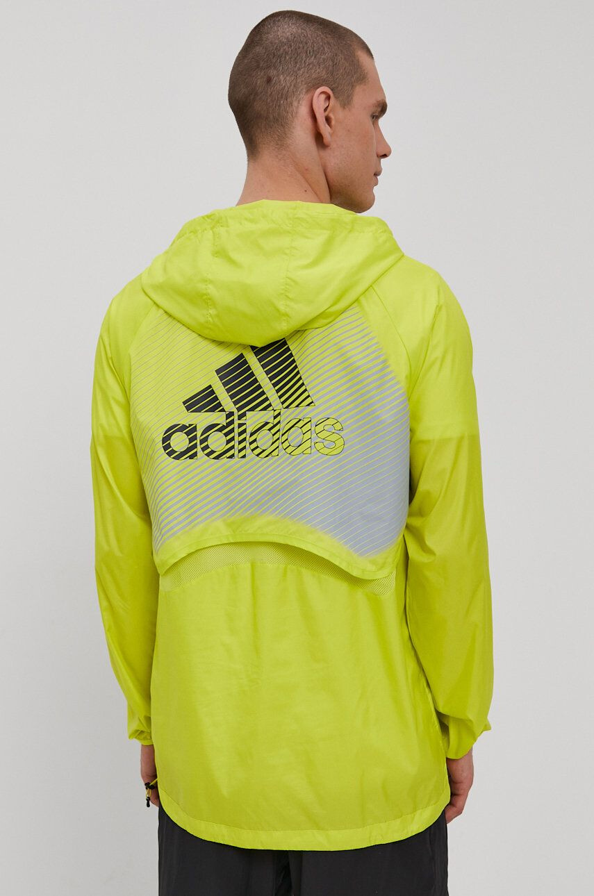 adidas Geacă GQ1198 bărbați culoarea verde de tranzitie - Pled.ro