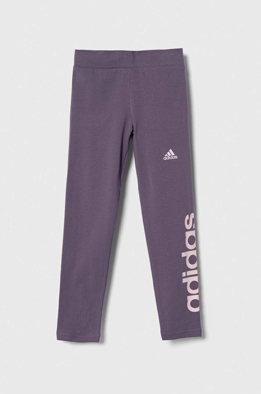 adidas leggins copii culoarea albastru marin cu imprimeu - Pled.ro