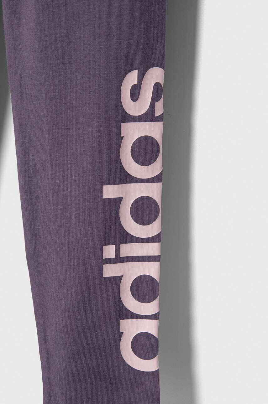 adidas leggins copii culoarea albastru marin cu imprimeu - Pled.ro