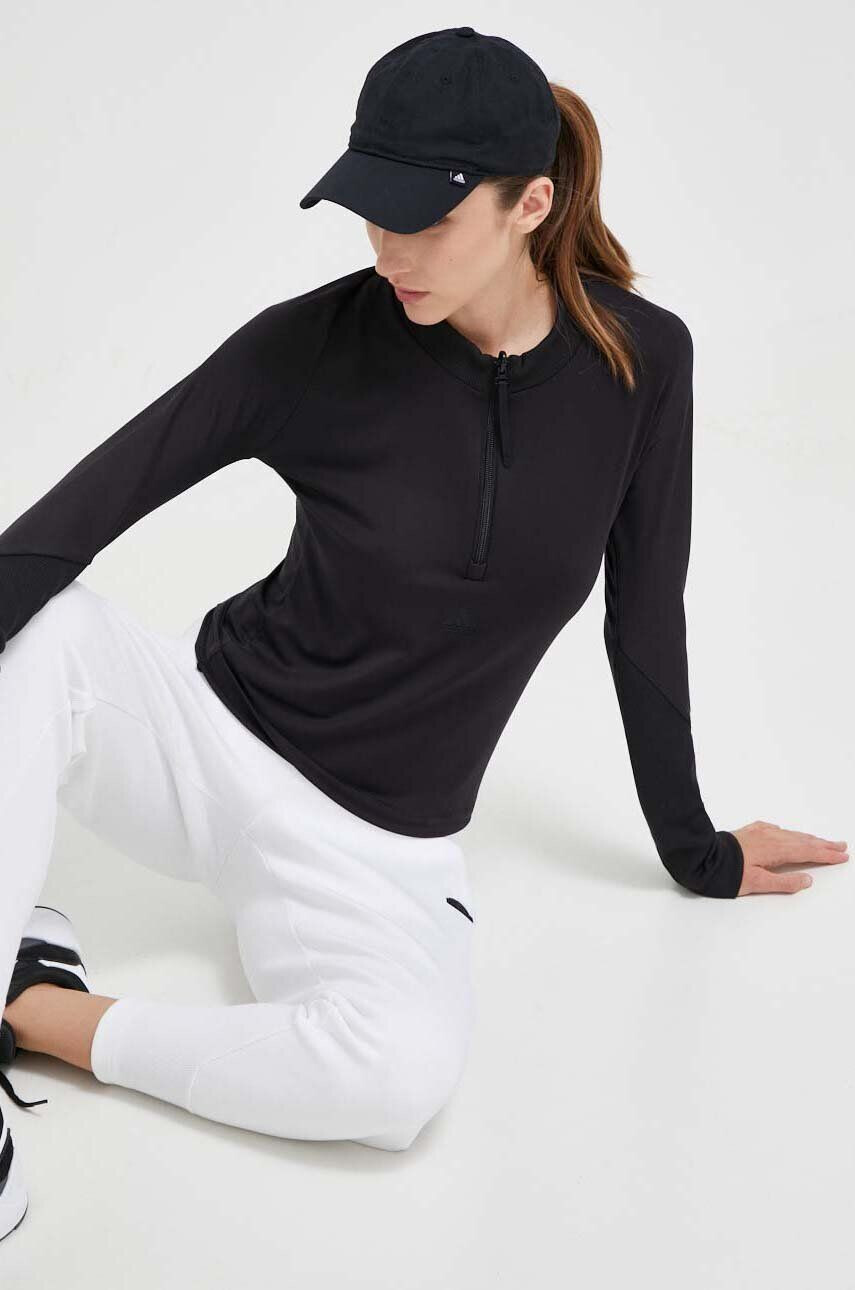 adidas longsleeve Z.N.E femei culoarea negru - Pled.ro