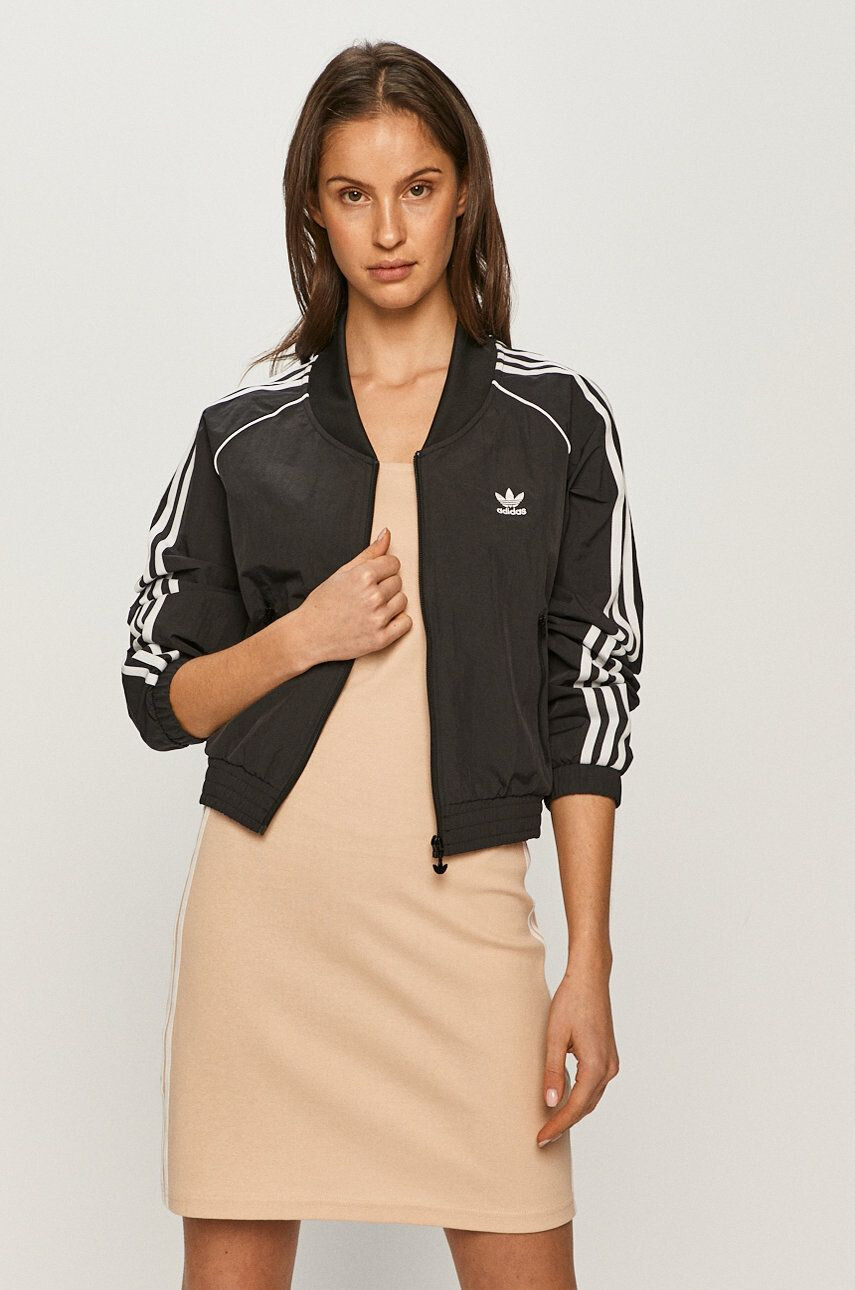 adidas Originals bluza barbati culoarea albastru marin cu imprimeu - Pled.ro