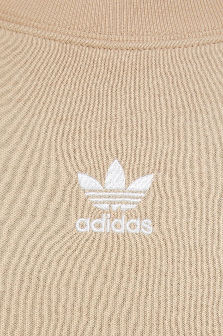 adidas Originals bluză femei culoarea bej neted HJ7868-MAGBEI - Pled.ro