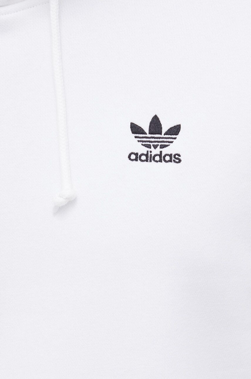 adidas Originals Bluză H34649 bărbați culoarea alb material neted H34649-WHITE - Pled.ro