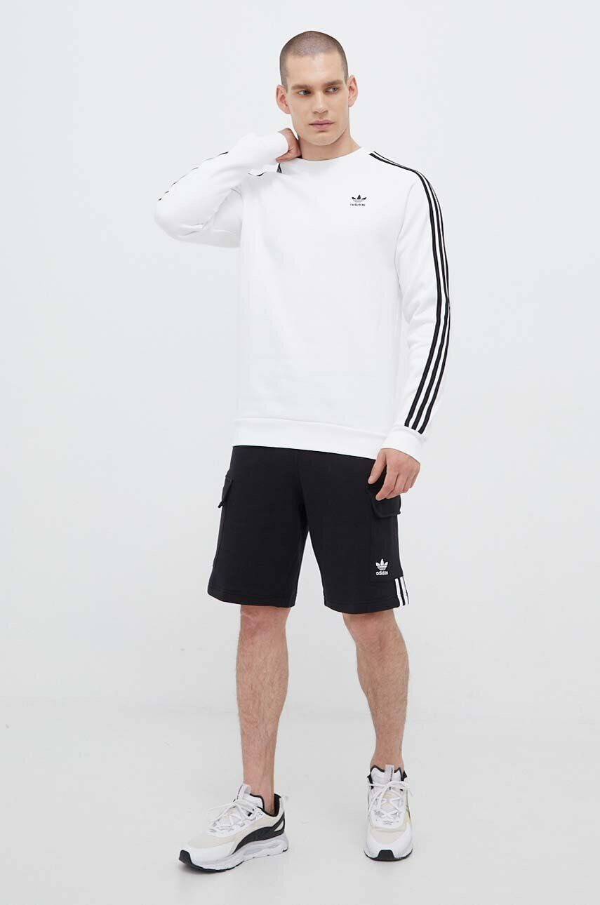 adidas Originals bluză barbati culoarea alb cu imprimeu IA4862-WHITE - Pled.ro