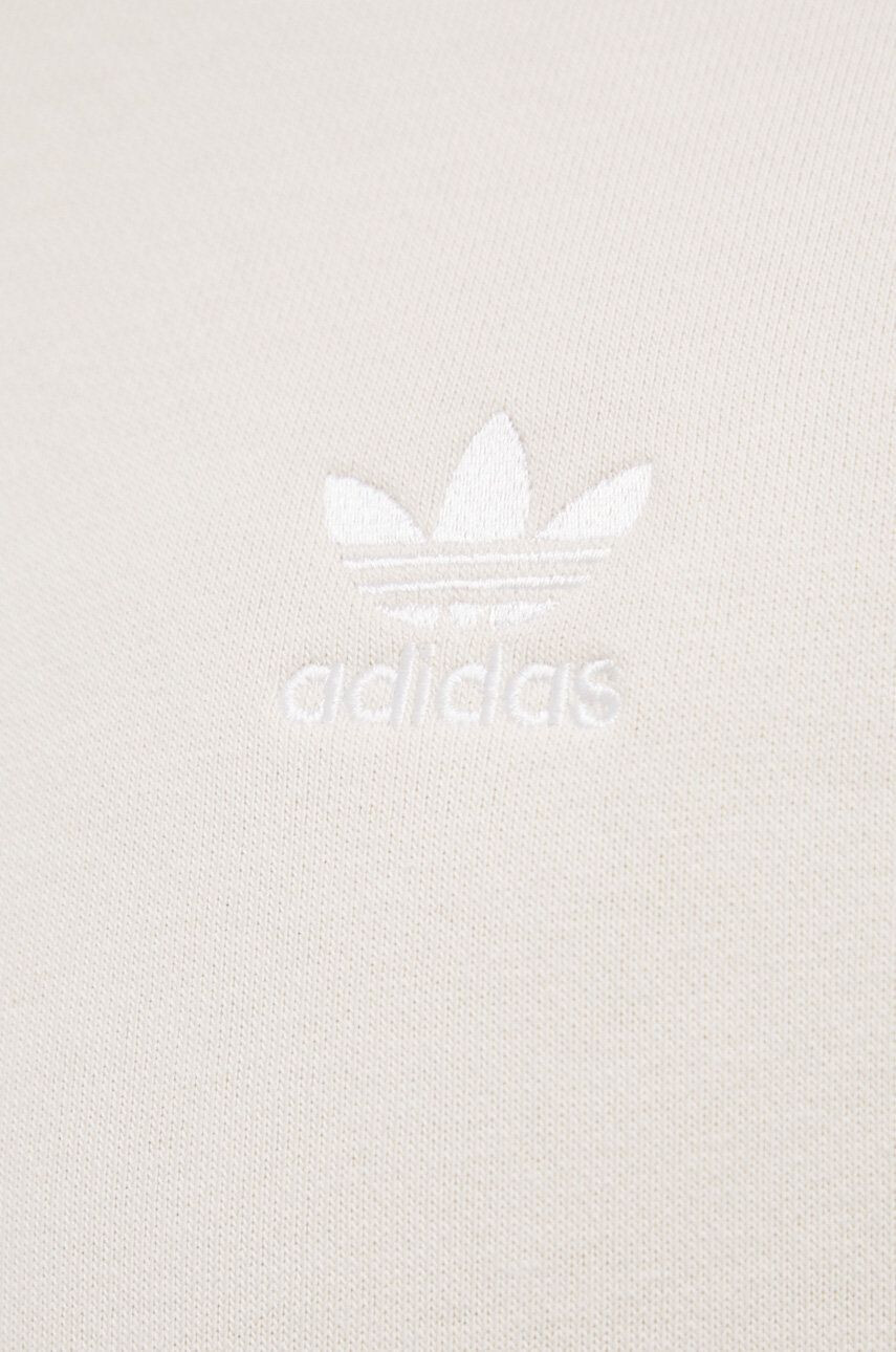 adidas Originals Bluză HE9428 bărbați culoarea crem cu imprimeu - Pled.ro