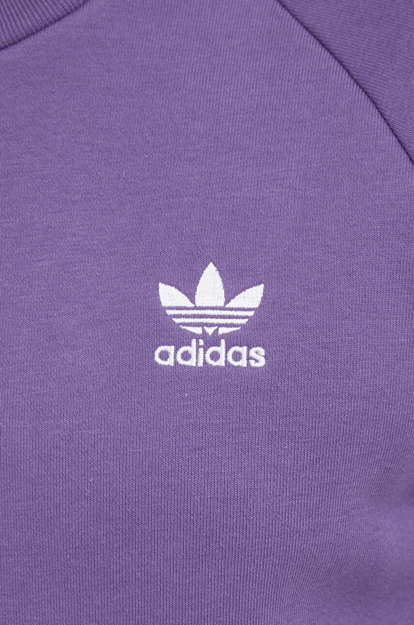 adidas Originals bluza barbati culoarea violet cu imprimeu - Pled.ro