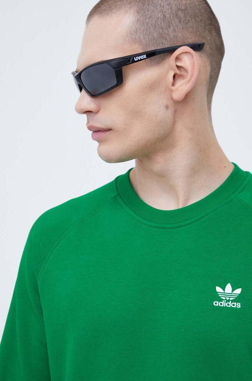 adidas Originals bluza barbati culoarea verde neted - Pled.ro