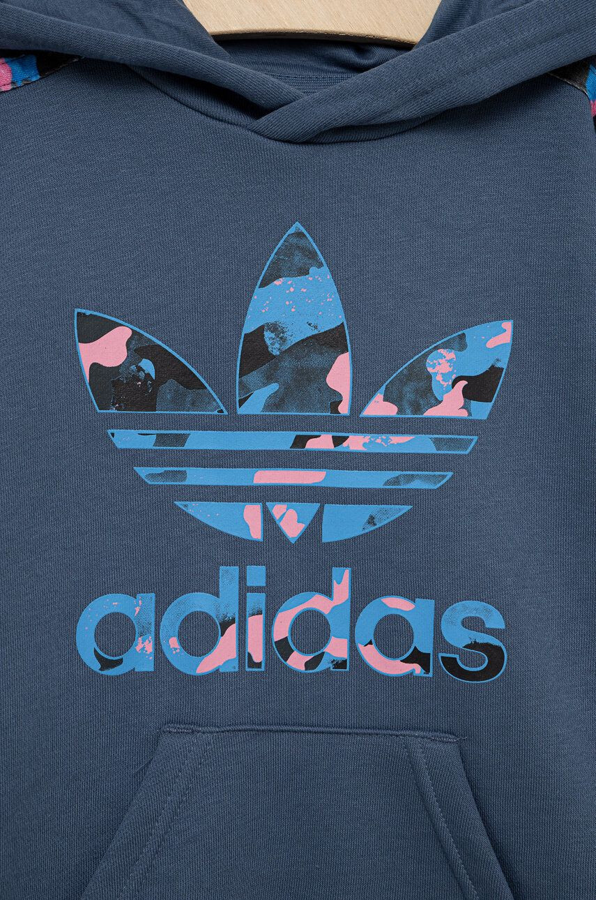 adidas Originals bluza copii culoarea violet cu imprimeu - Pled.ro