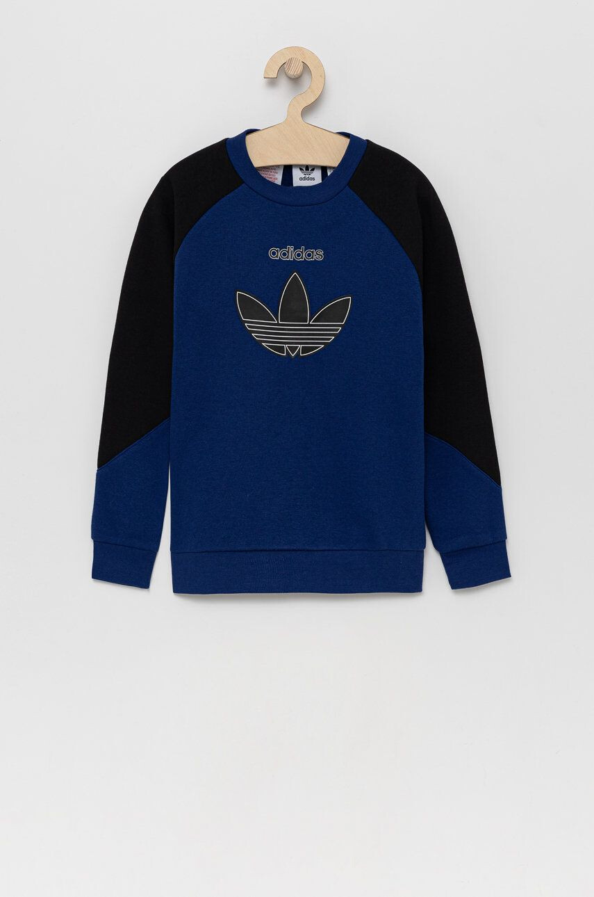 adidas Originals bluza copii culoarea roz cu imprimeu - Pled.ro