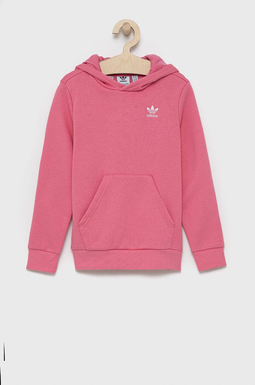 adidas Originals bluza copii culoarea gri melanj - Pled.ro