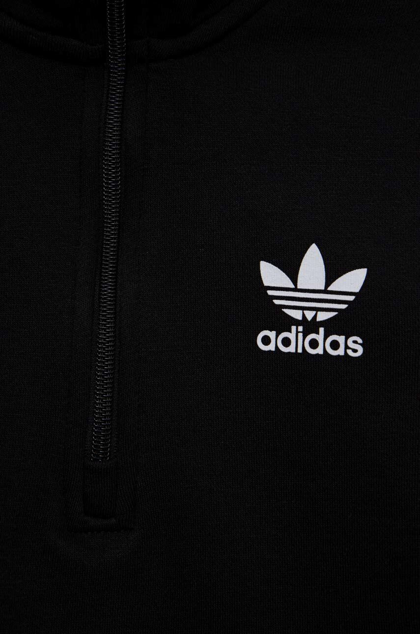 adidas Originals bluza copii culoarea negru cu imprimeu - Pled.ro