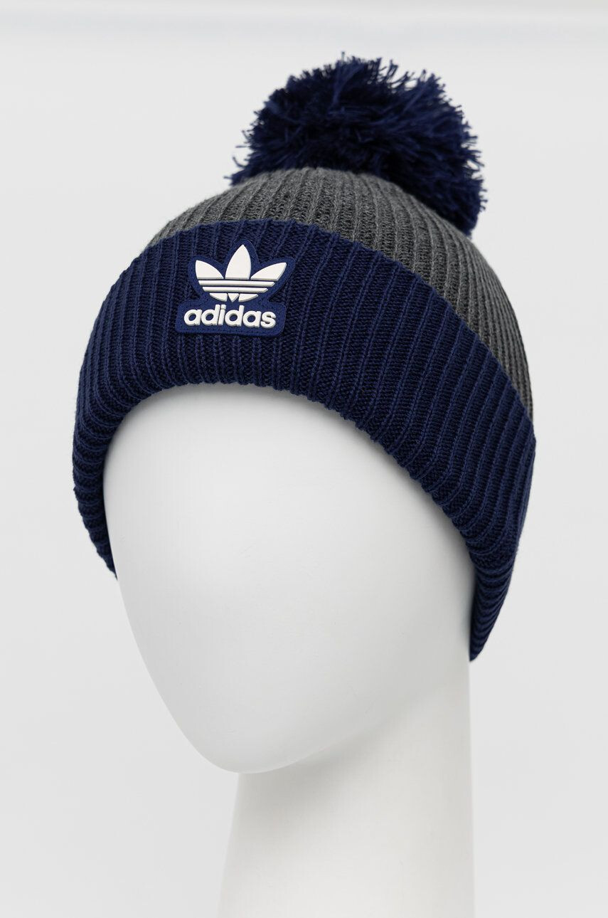 adidas Originals Căciulă H35512 culoarea albastru marin - Pled.ro