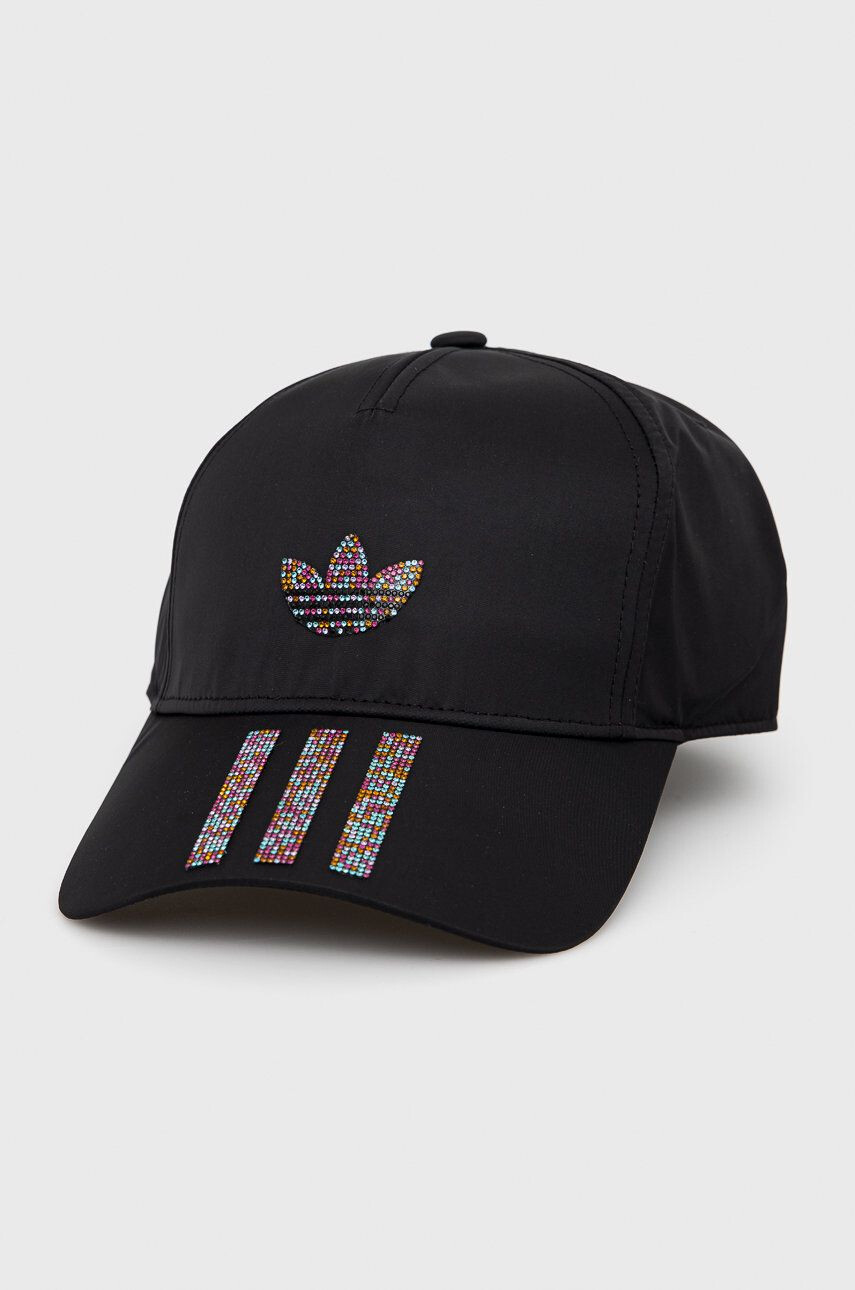 adidas Originals caciula culoarea negru din tesatura neteda - Pled.ro