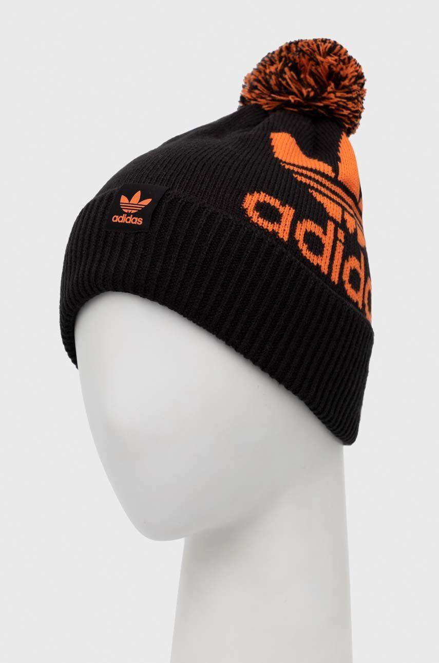 adidas Originals caciula culoarea negru din tesatura neteda - Pled.ro