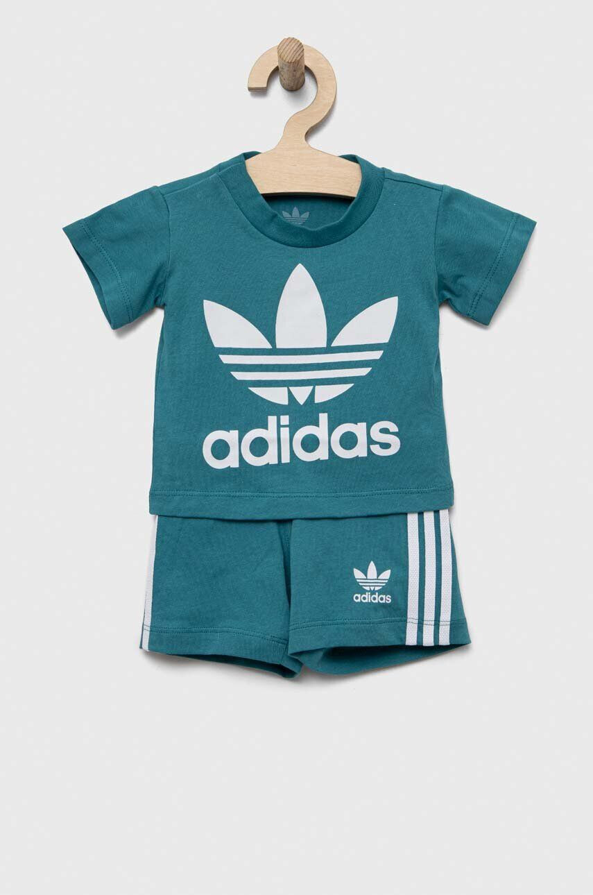 adidas Originals compleu bebe culoarea turcoaz - Pled.ro