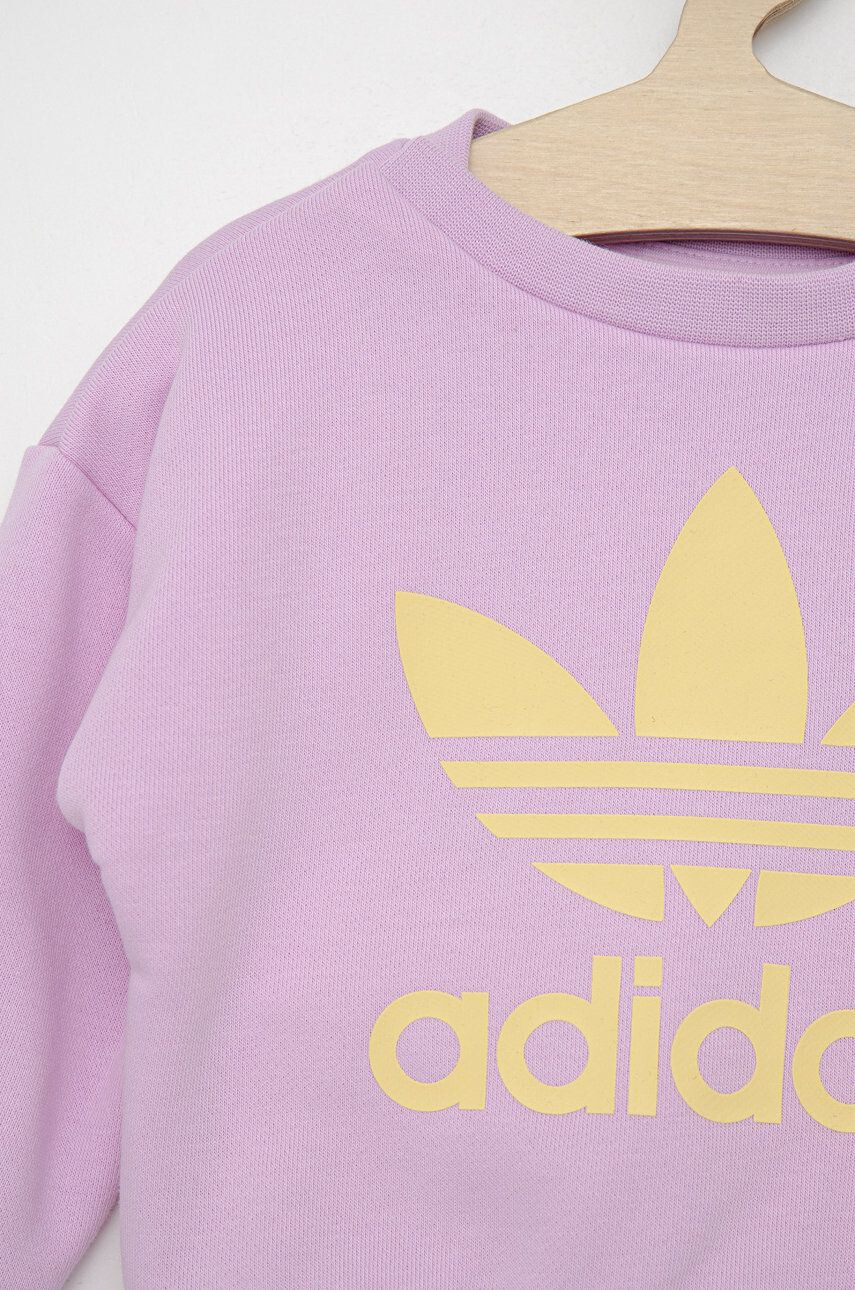 adidas Originals compleu copii culoarea violet - Pled.ro