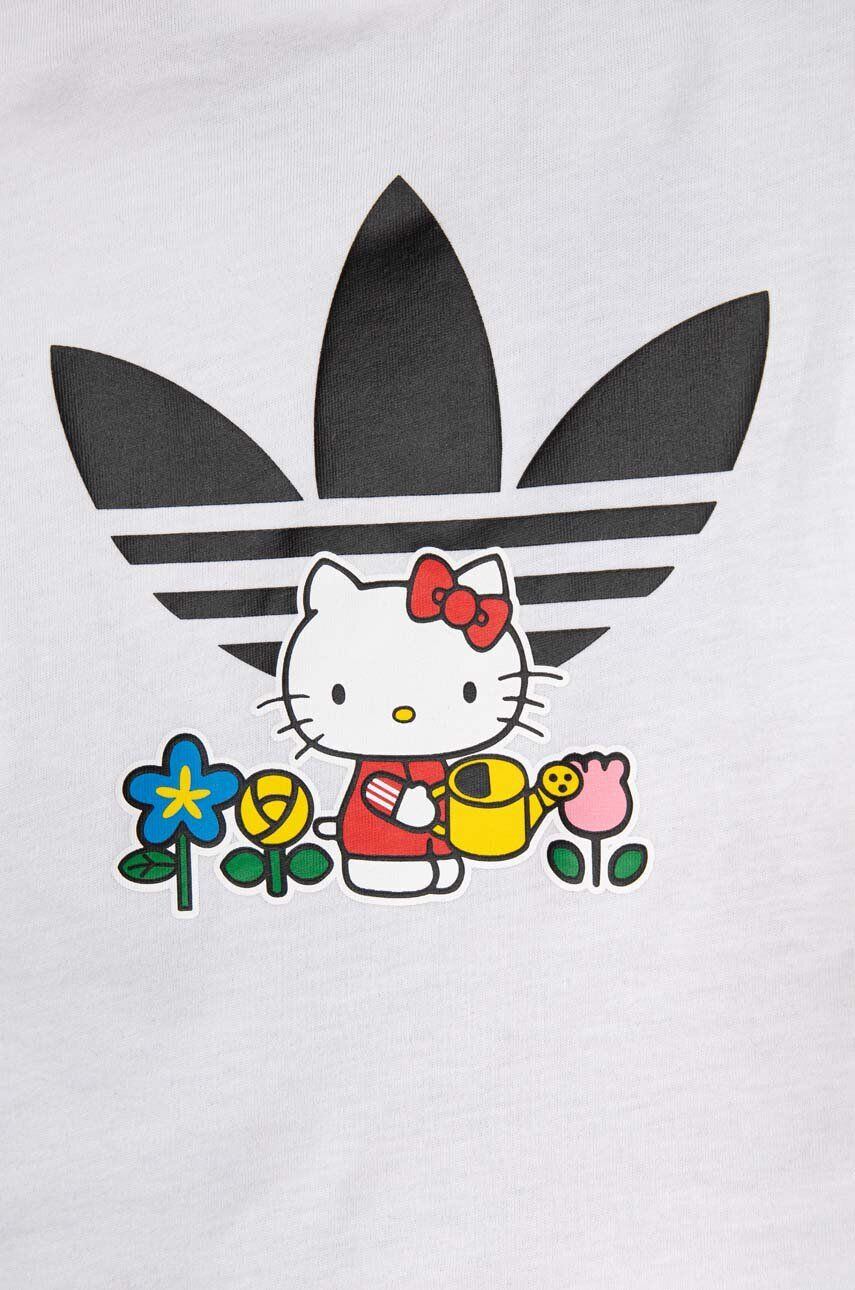 adidas Originals compleu copii x Hello Kitty culoarea alb - Pled.ro