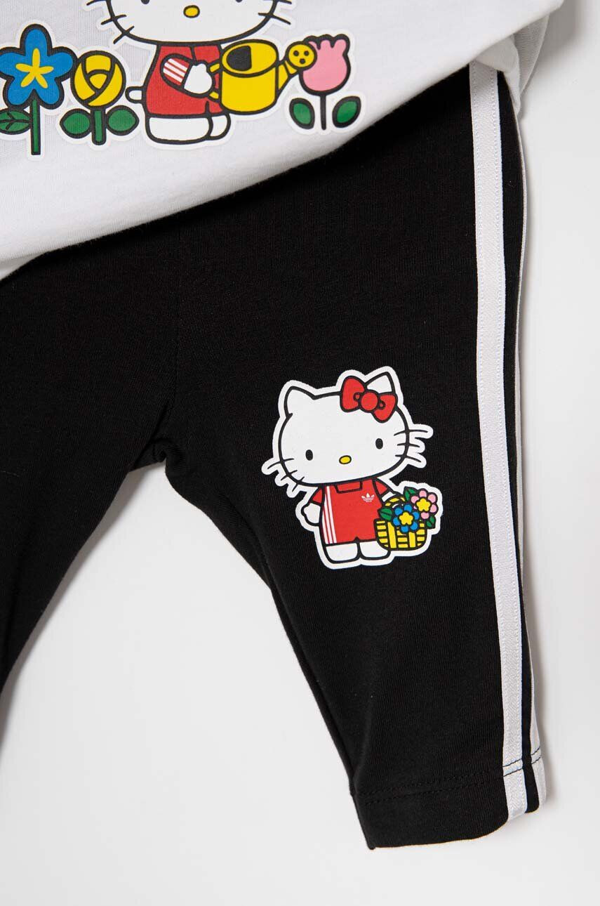 adidas Originals compleu copii x Hello Kitty culoarea alb - Pled.ro