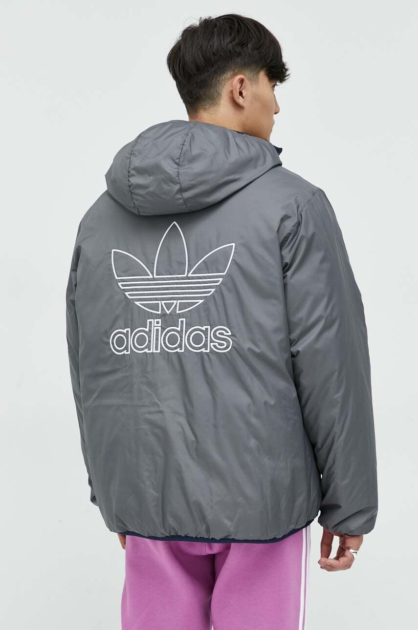 adidas Originals geaca barbati culoarea albastru marin de iarna - Pled.ro