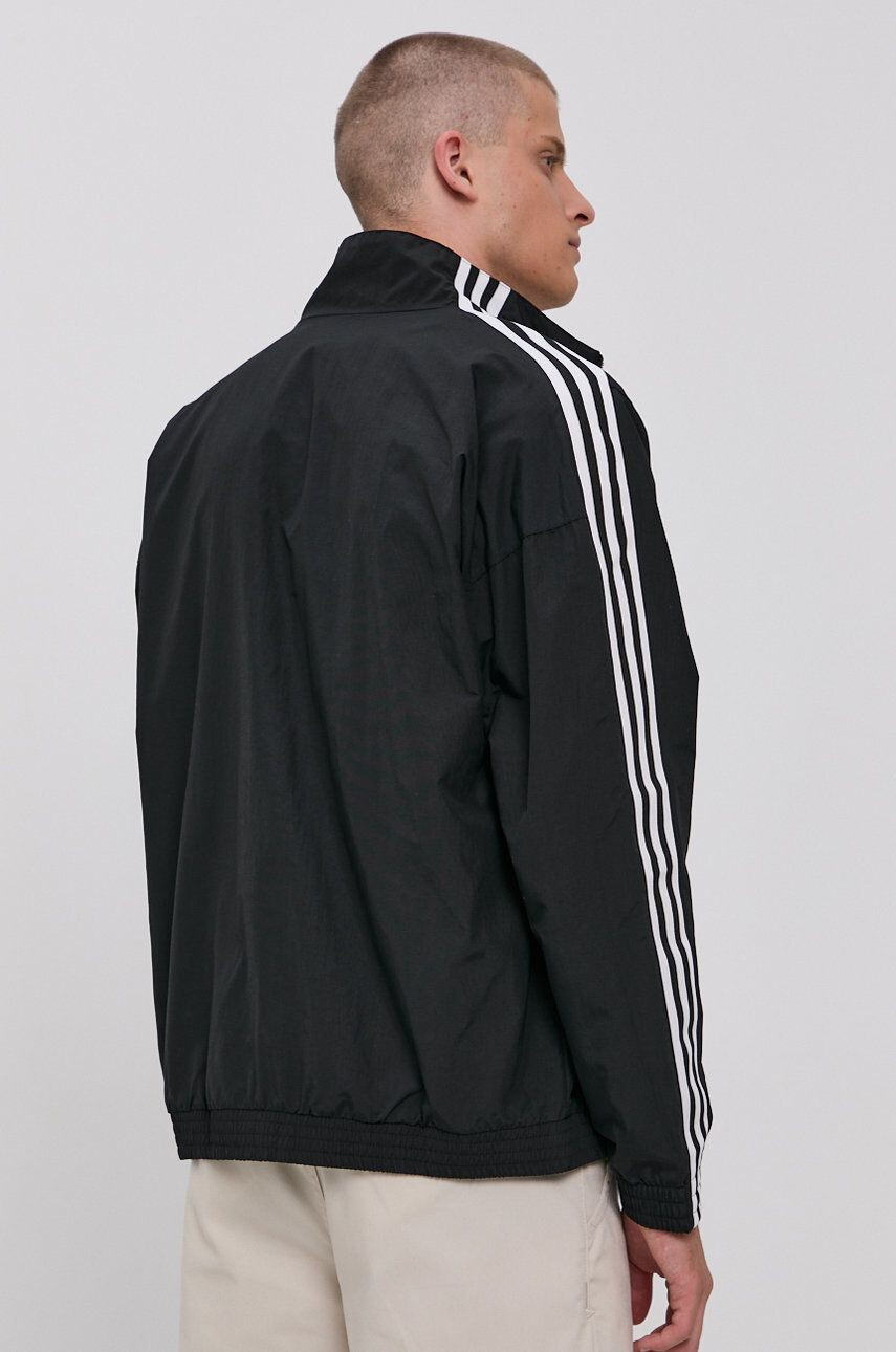 adidas Originals geaca femei culoarea roz de tranzitie oversize - Pled.ro