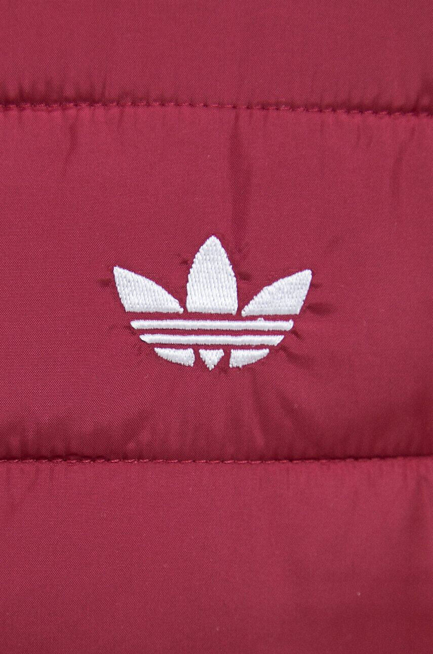 adidas Originals geaca femei culoarea bordo de tranzitie - Pled.ro