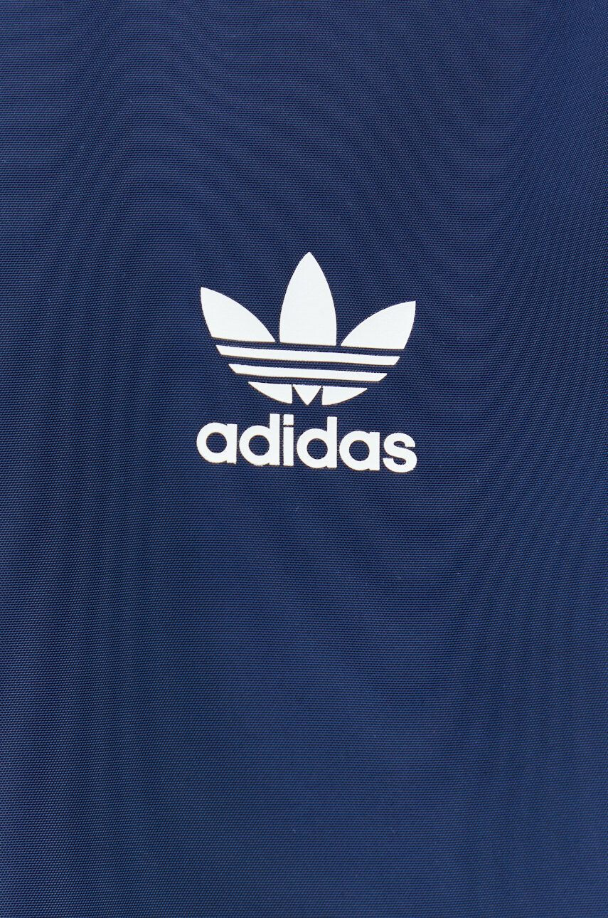 adidas Originals geaca barbati culoarea albastru marin de tranzitie oversize - Pled.ro