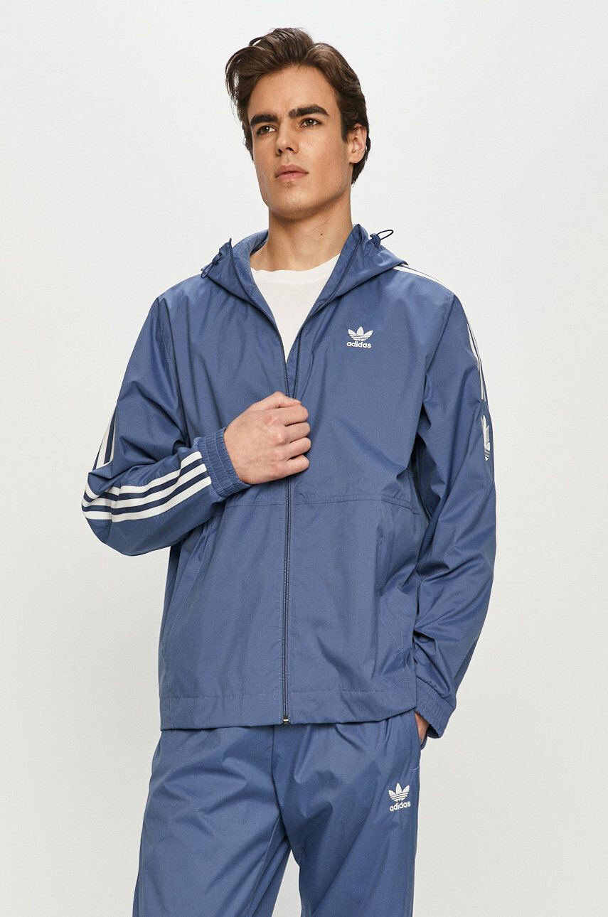 adidas Originals geaca barbati culoarea bej de tranzitie - Pled.ro