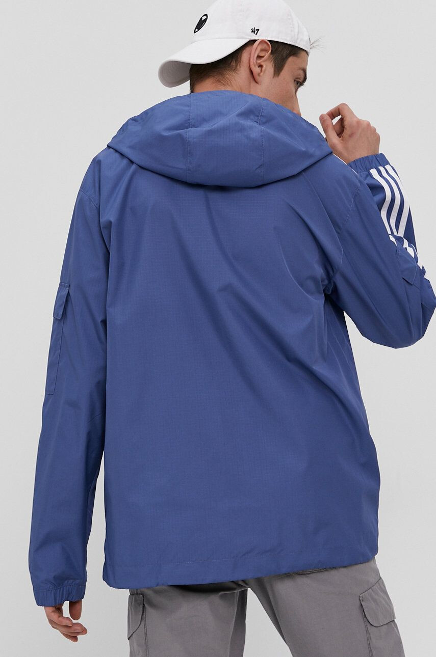 adidas Originals geaca barbati culoarea rosu de tranzitie - Pled.ro