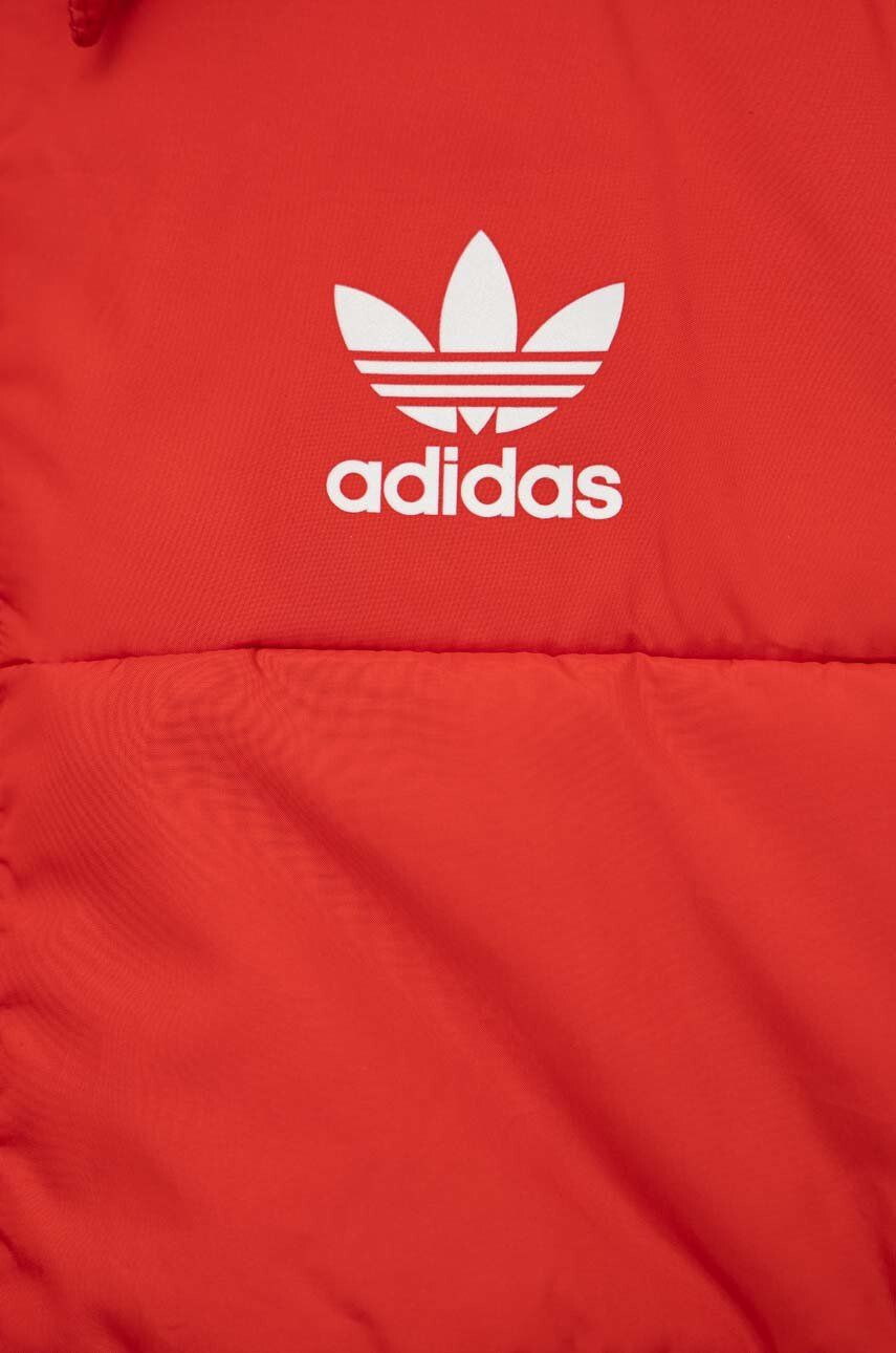 adidas Originals geaca copii culoarea rosu - Pled.ro