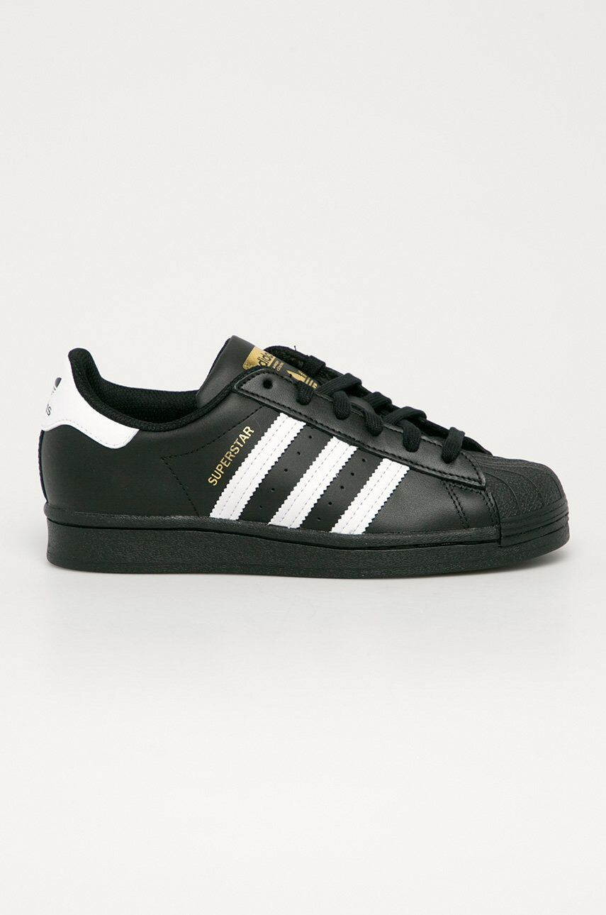 adidas Originals ghete de piele Superstar culoarea negru EF5398 - Pled.ro