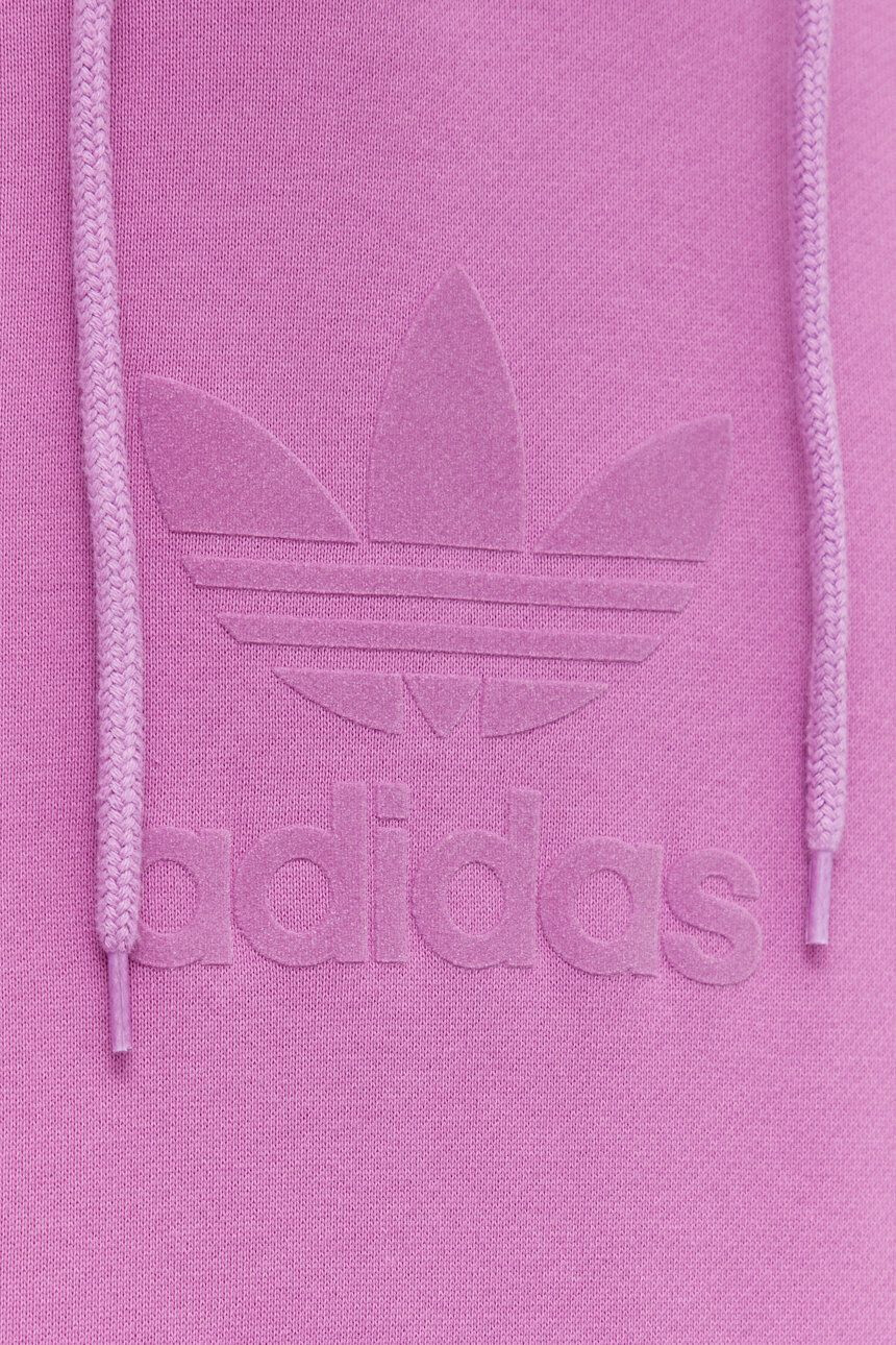 adidas Originals hanorac de bumbac barbati culoarea roz cu imprimeu - Pled.ro