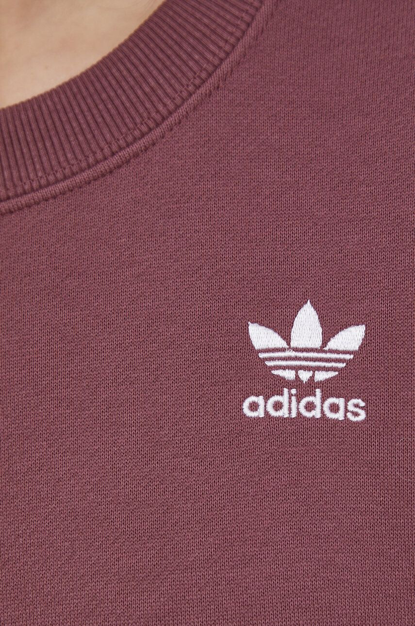 adidas Originals hanorac de bumbac Adicolor HC2028 femei culoarea violet cu imprimeu HC2028-QUICRI - Pled.ro