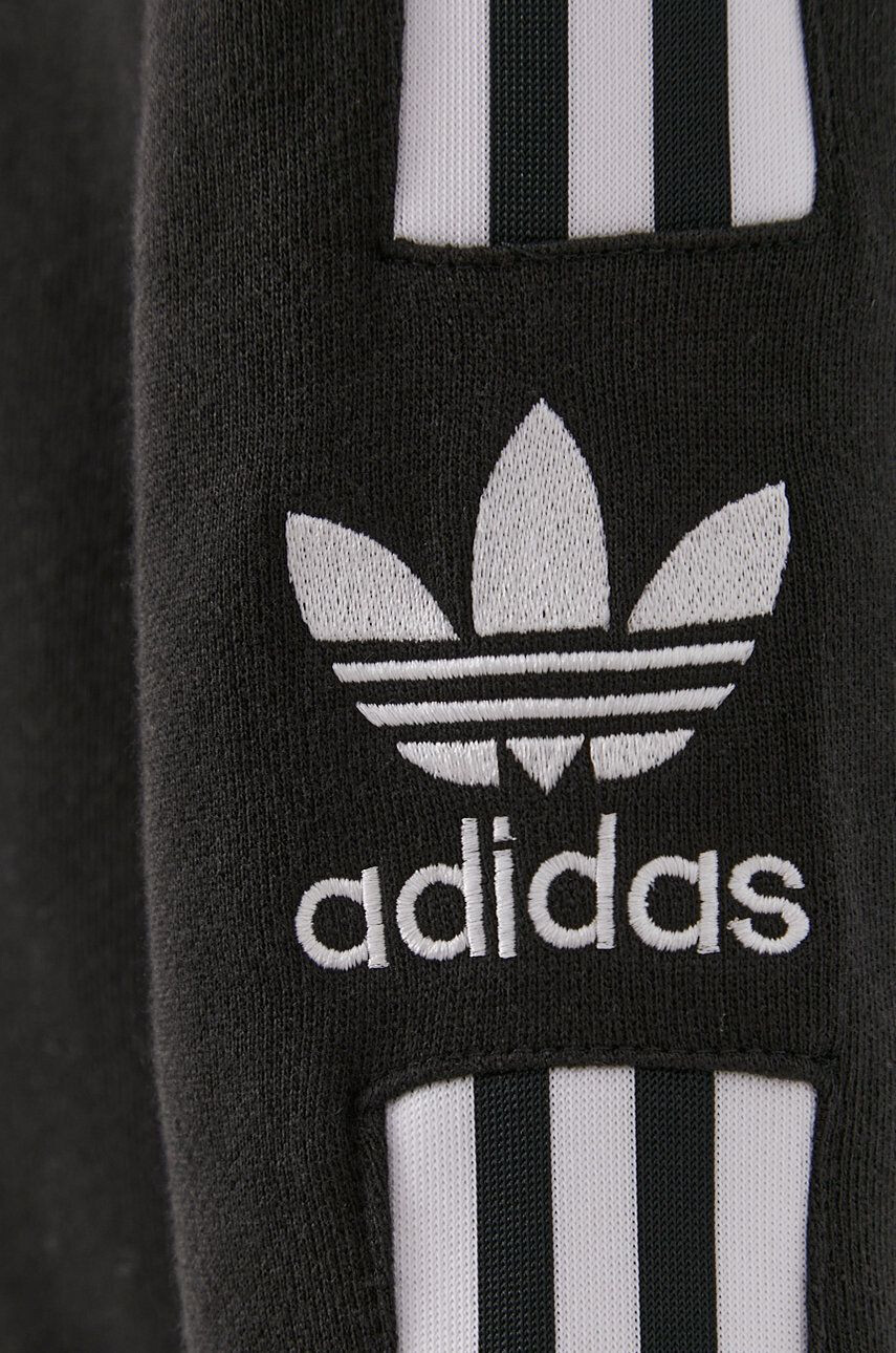 adidas Originals hanorac de bumbac H41315 culoarea negru cu imprimeu H41315-BLACK - Pled.ro