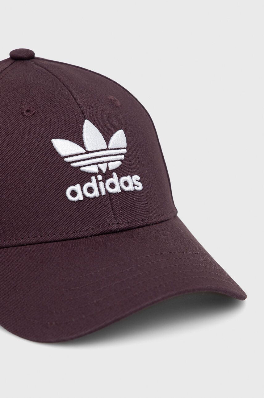 adidas Originals șapcă de baseball din bumbac culoarea violet cu imprimeu - Pled.ro