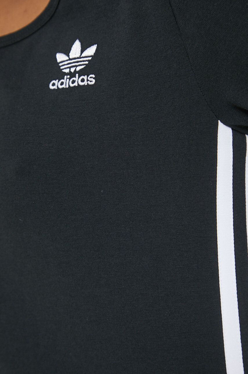 adidas Originals longsleeve femei culoarea negru - Pled.ro