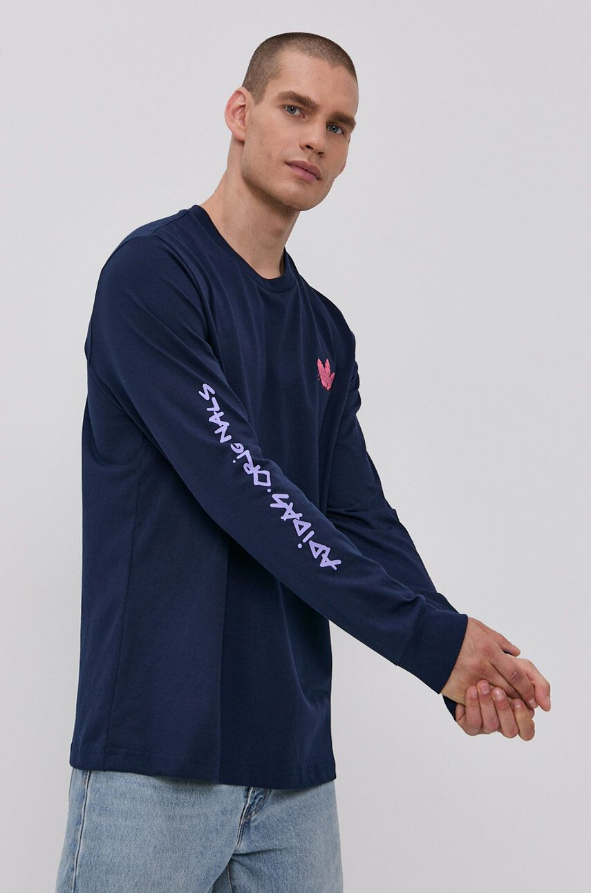 adidas Originals longsleeve femei culoarea maro - Pled.ro