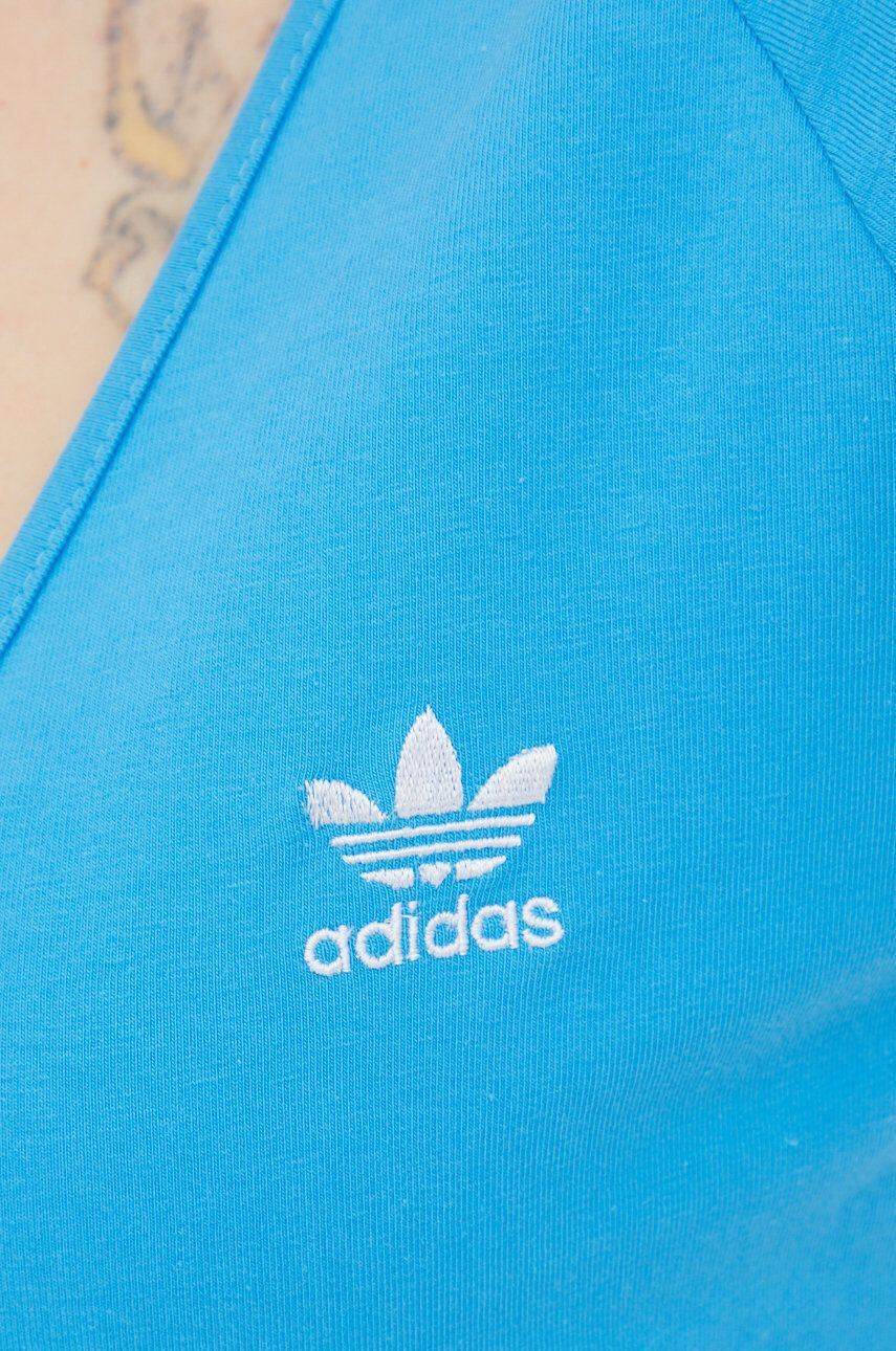 adidas Originals longsleeve Adicolor HC2041 femei culoarea turcoaz - Pled.ro