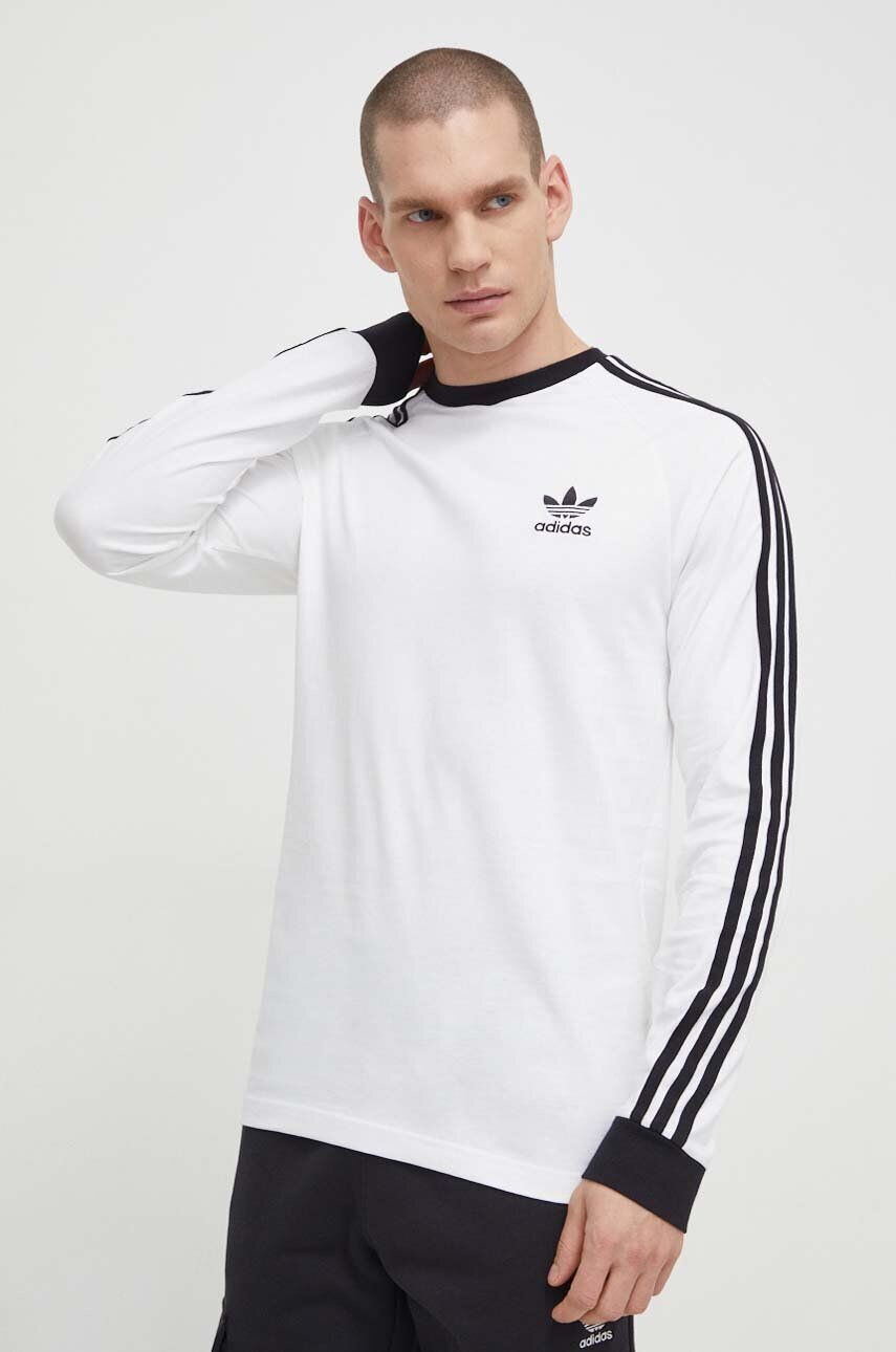 adidas Originals longsleeve din bumbac culoarea alb modelator IA4879-WHITE - Pled.ro