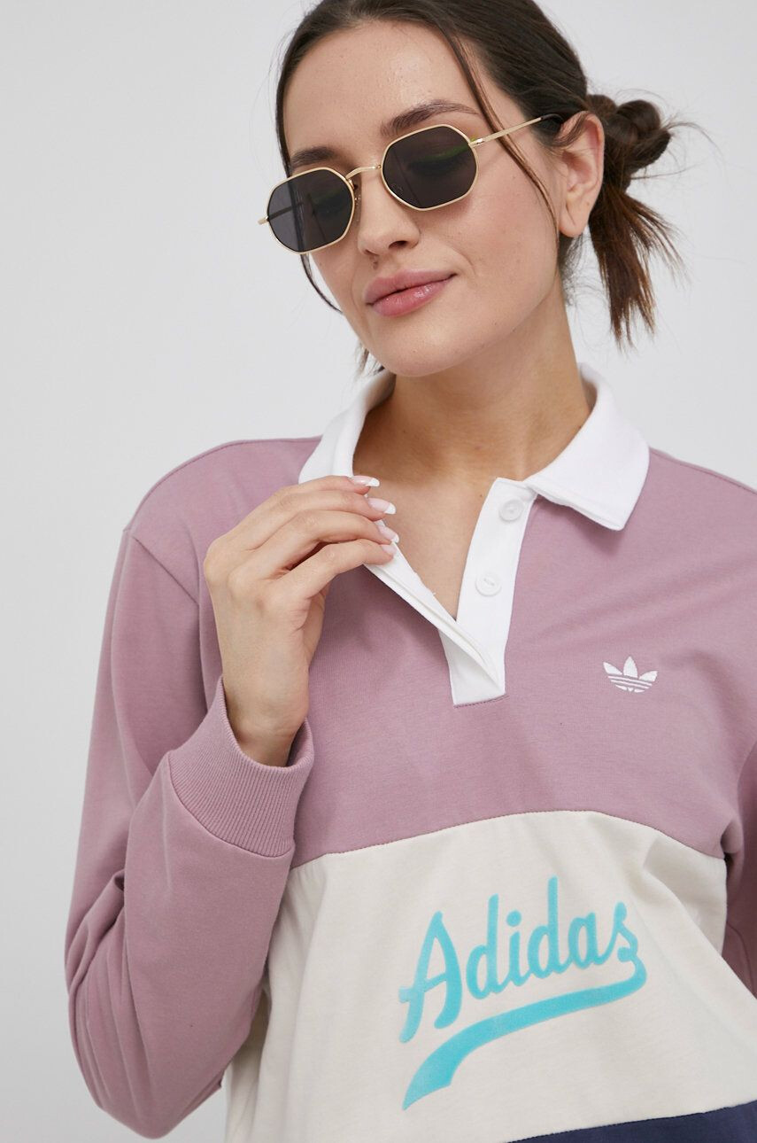 adidas Originals longsleeve din bumbac HD9773 - Pled.ro