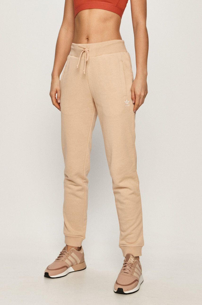 adidas Originals pantaloni femei culoarea maro - Pled.ro