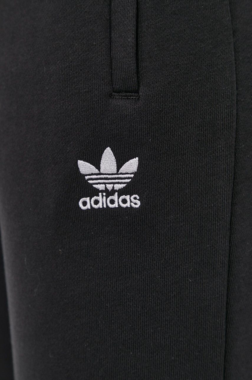 adidas Originals Pantaloni H34657 bărbați culoarea negru material neted - Pled.ro