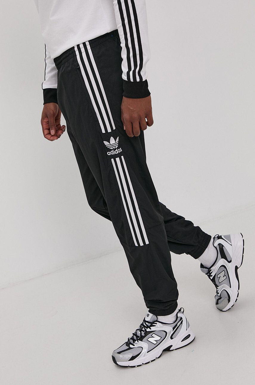 adidas Originals Pantaloni H41387 bărbați culoarea negru model drept H41387-BLACK - Pled.ro