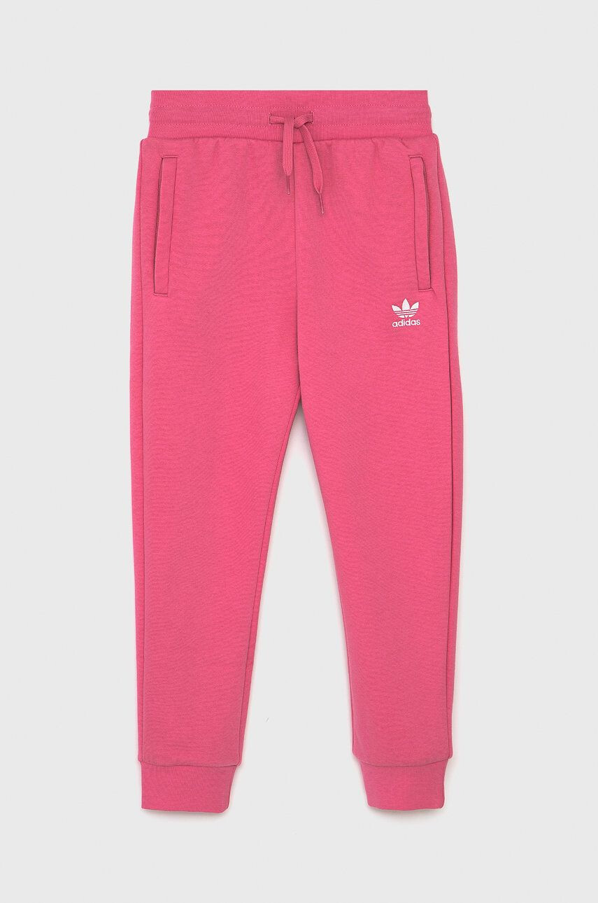 adidas Originals pantaloni copii culoarea gri neted - Pled.ro