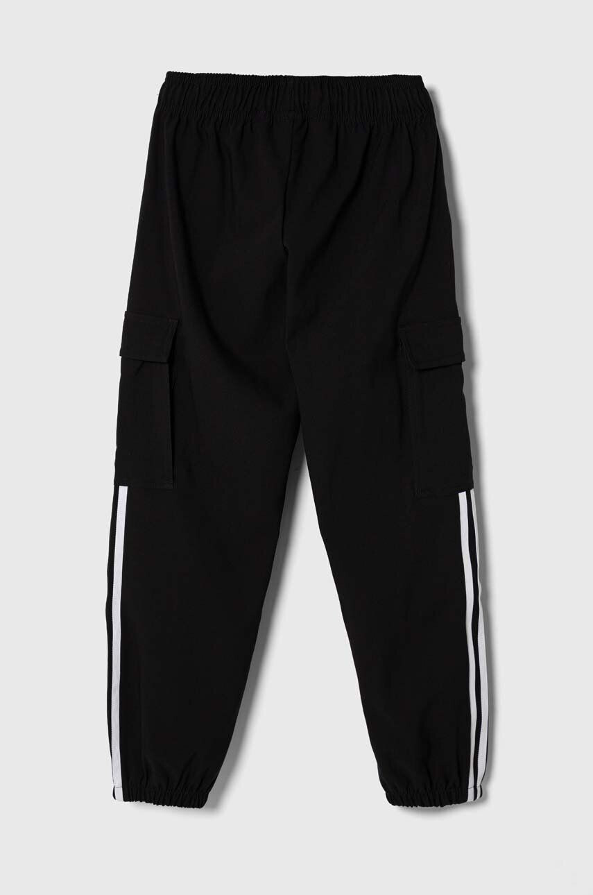 adidas Originals pantaloni copii culoarea negru cu imprimeu - Pled.ro